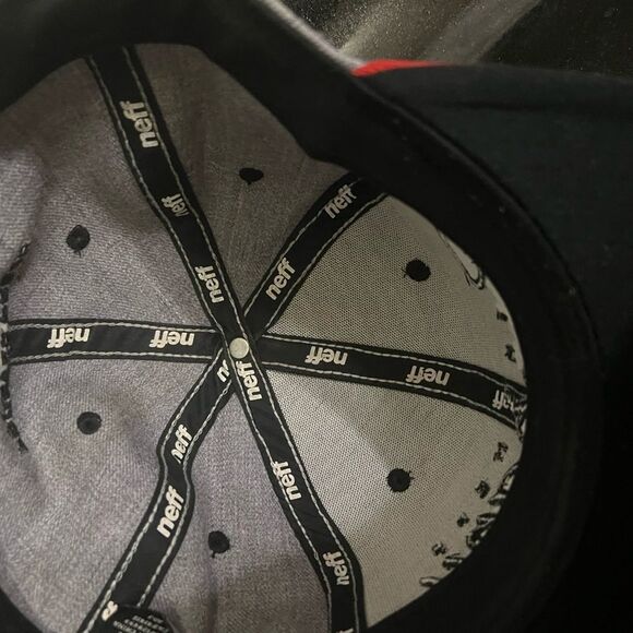 Neff Company Black/Gray Snapback Hat/Cap - Picture 4 of 10